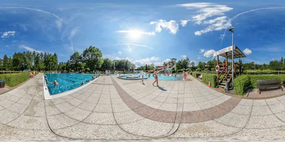 360° Panorama: Silberteichbad in Seifhennersdorf in Seifhennersdorf