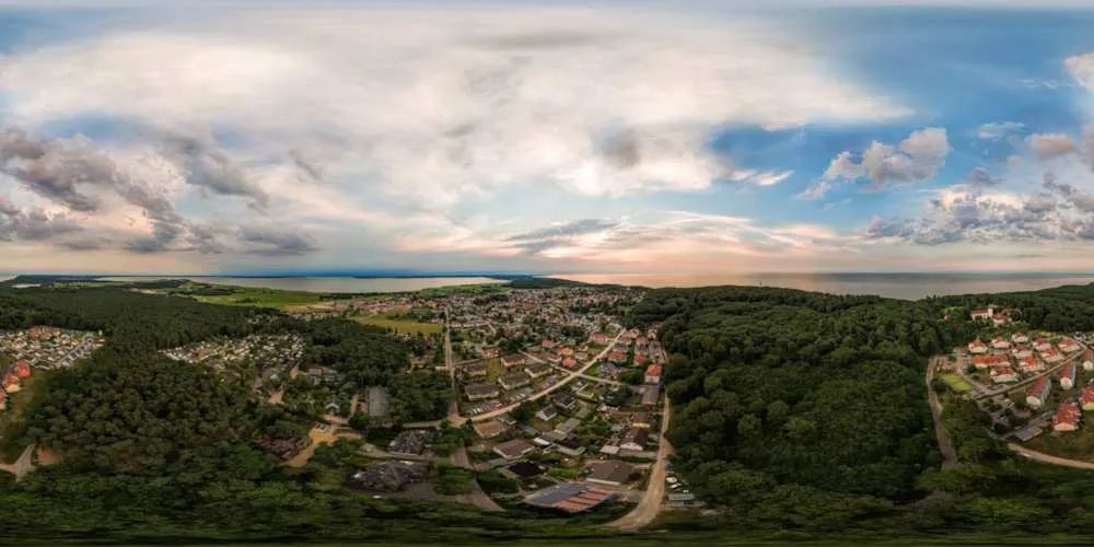 360° Panorama: Luftpanorama - Koserow Streckelsberg in Insel Usedom