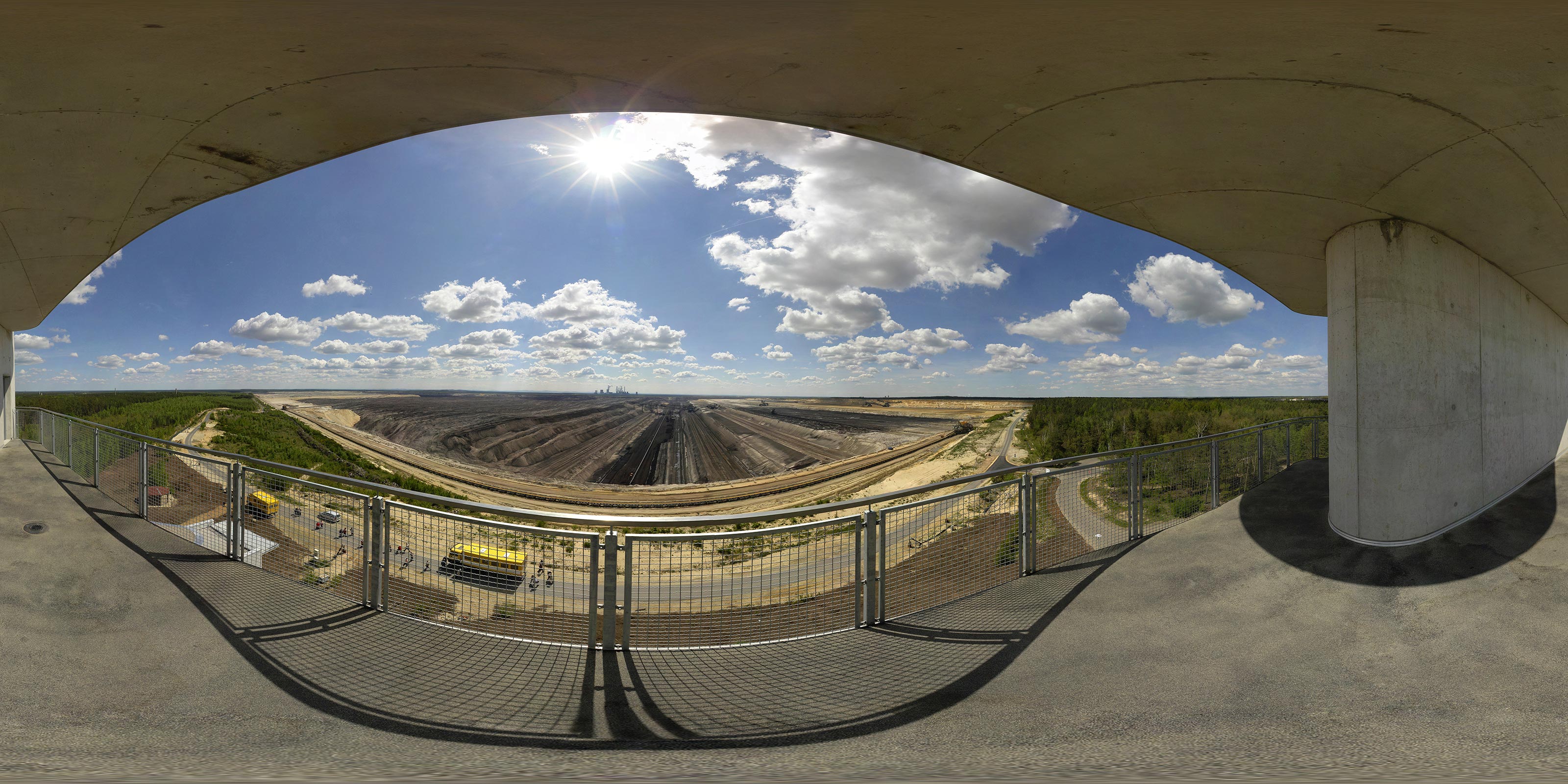Virtueller Rundgang in der Nähe: Aussichtspunkt auf den Tagebau Nochten