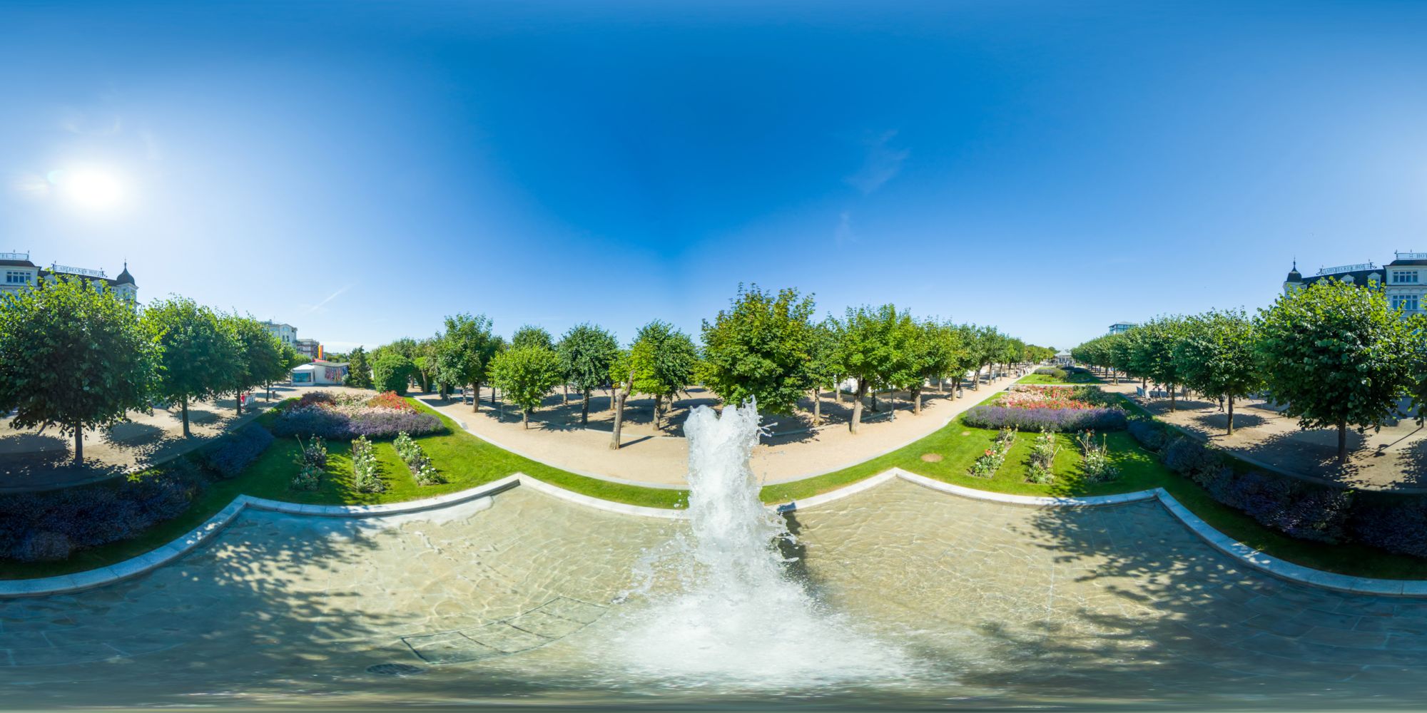 Virtueller Rundgang in der Nähe: Kaiserbad Ahlbeck - Springbrunnen an der Strandpromenade