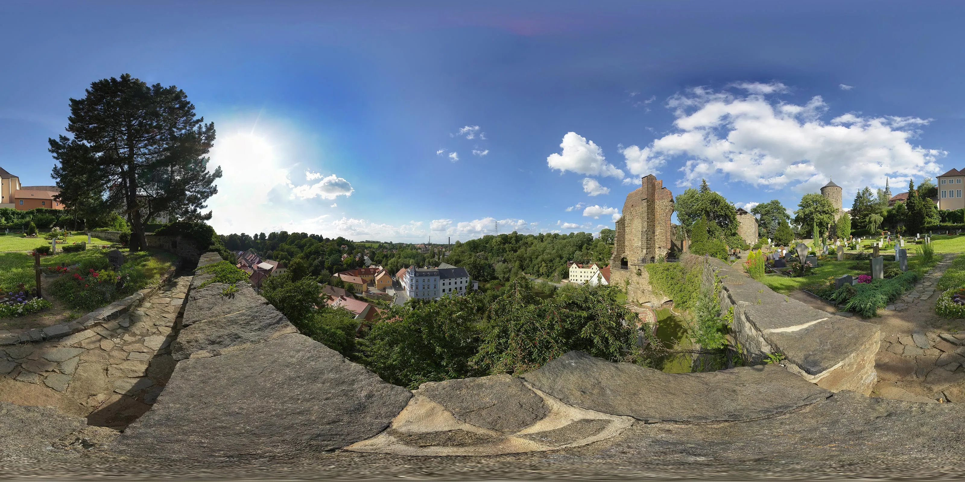 Virtueller Rundgang in der Nähe: Nicolaifriedhof - Aussicht auf Seidau in Sommer 08