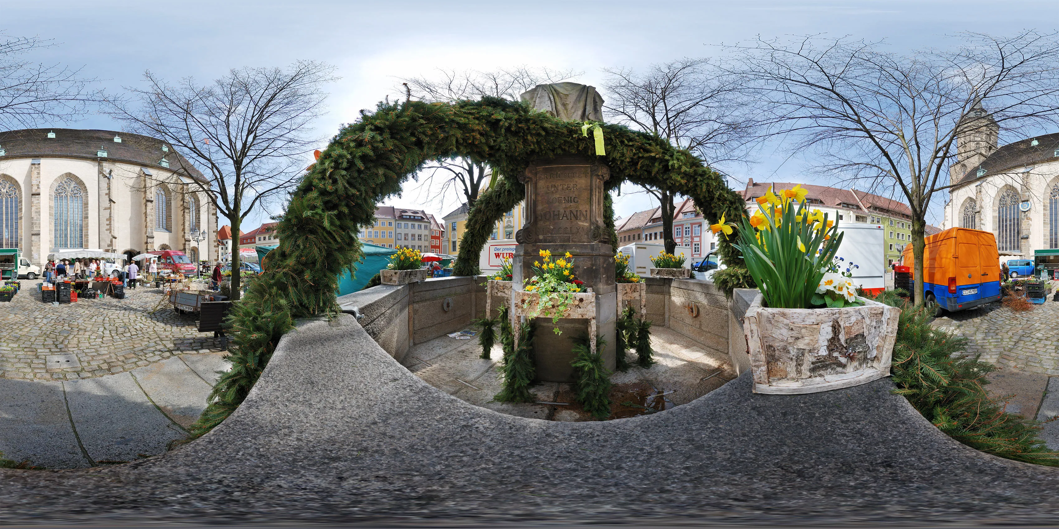 Virtueller Rundgang in der Nähe: Osterbrunnen 2009 in Ostern 2009