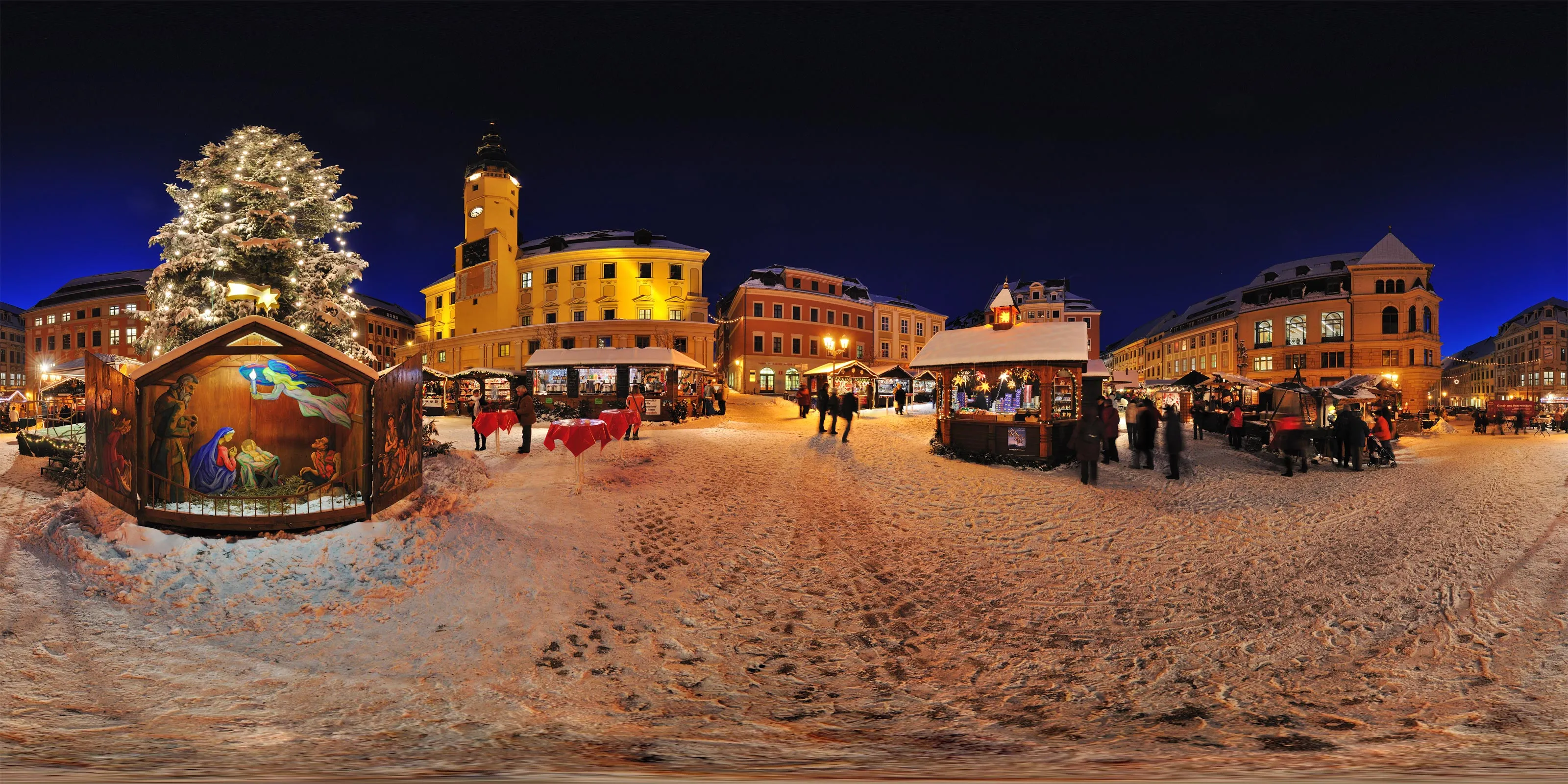 Virtueller Rundgang in der Nähe: Weihnachtmarkt auf dem Hauptmarkt in 626. Bautzener Wenzelmarkt