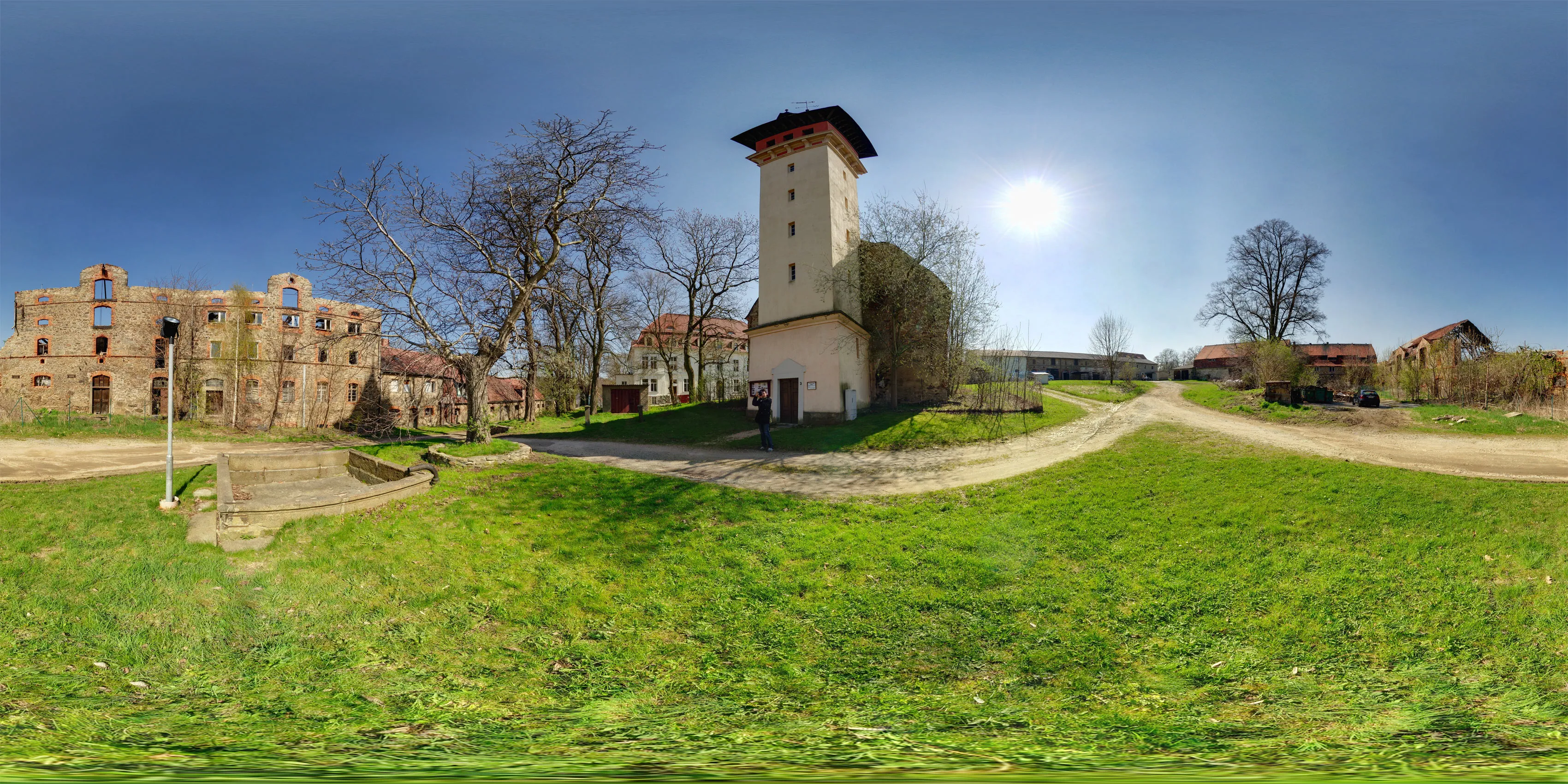 Virtueller Rundgang in der Nähe: Rittergut und Aussichtsturm in Drehsa