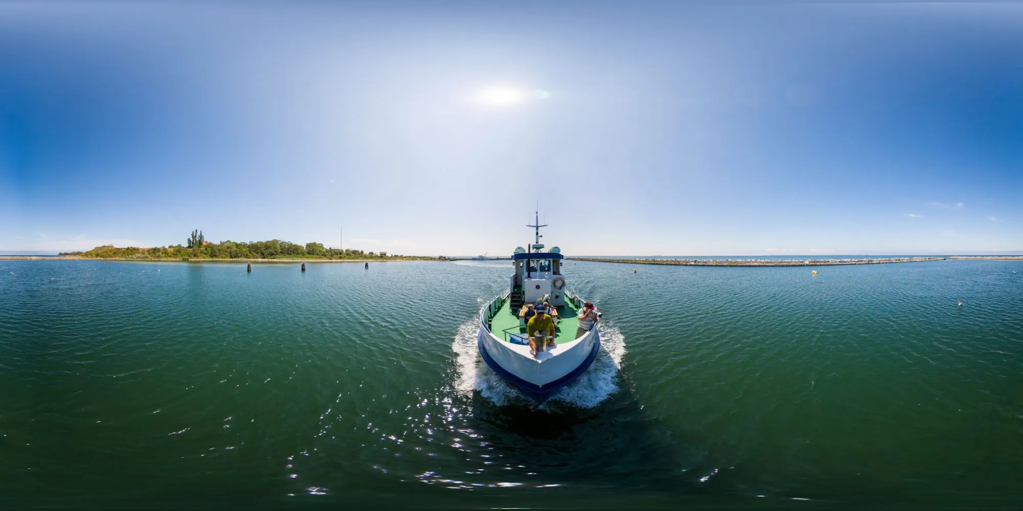 Virtueller Rundgang in der Nähe: MS Seeadler - Ausfahrt aus dem Hafen der Greifswalder Oie in Greifswalder Oie