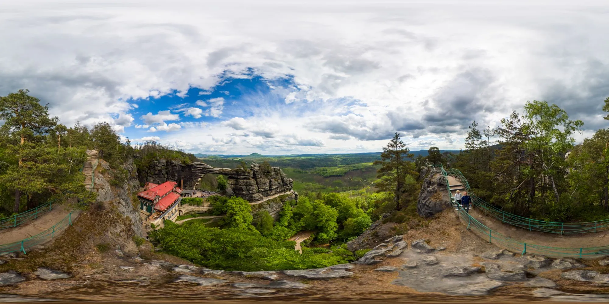 Virtueller Rundgang in der Nähe: Aussicht auf das Große Prebischtor in Naturschutzgebiet Prebischtor