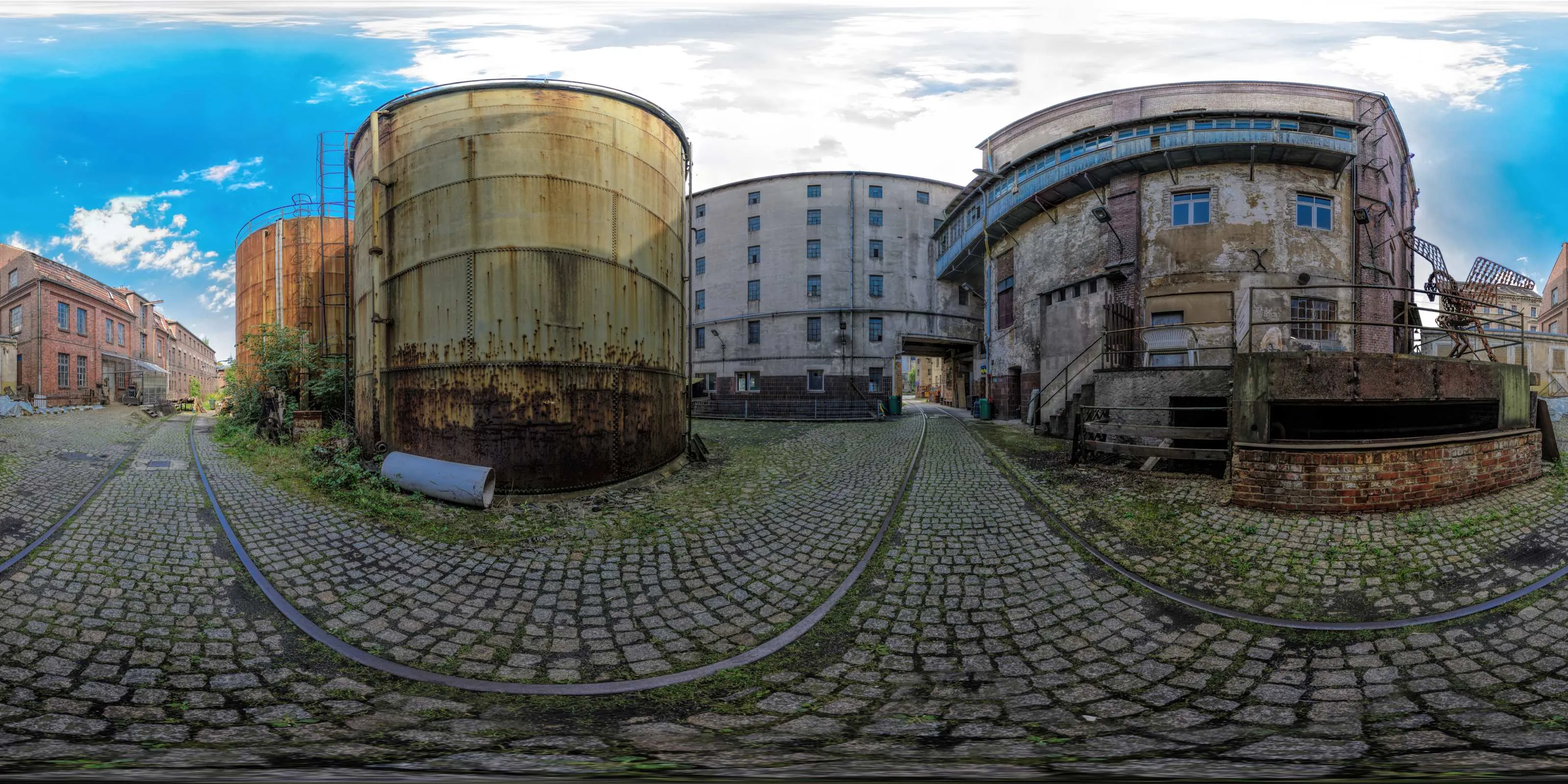 360° Panorama: VEB Bramsch Betriebsteil Backhefe - Hof in Görlitz