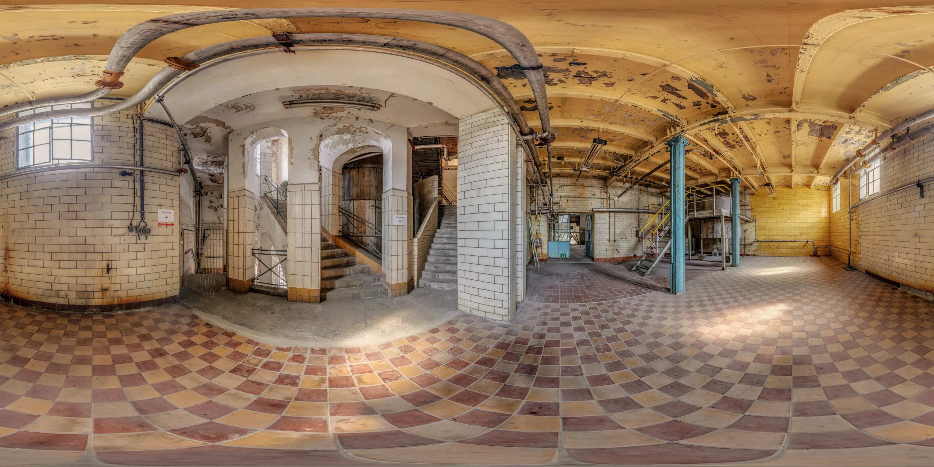 360° Panorama: VEB Bramsch Betriebsteil Backhefe - Kesselraum 2 in Görlitz