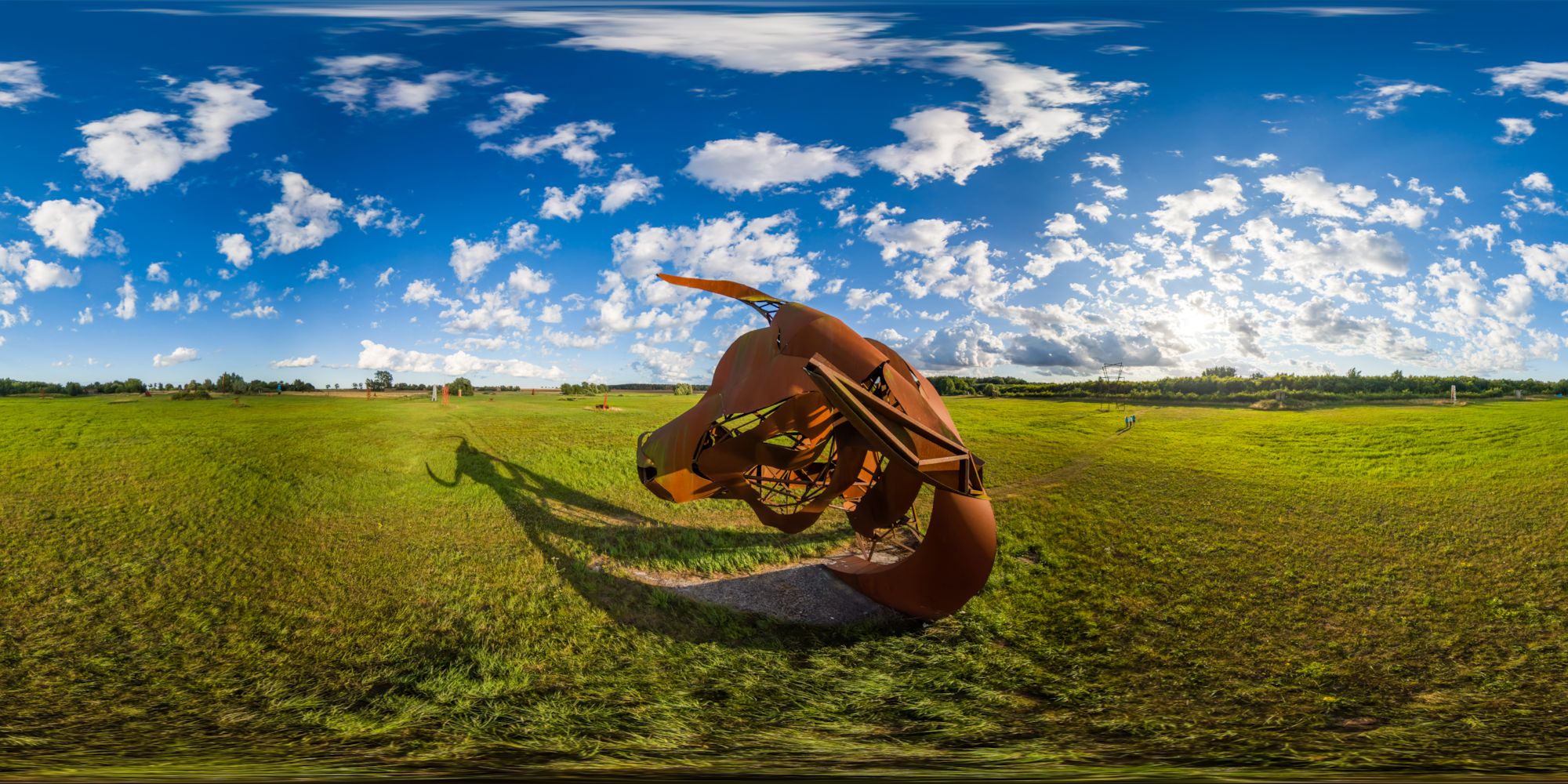 Virtueller Rundgang in der Nähe: Katzow - Skulpturenpark - Thomas Otto: Stierkopf (2013)