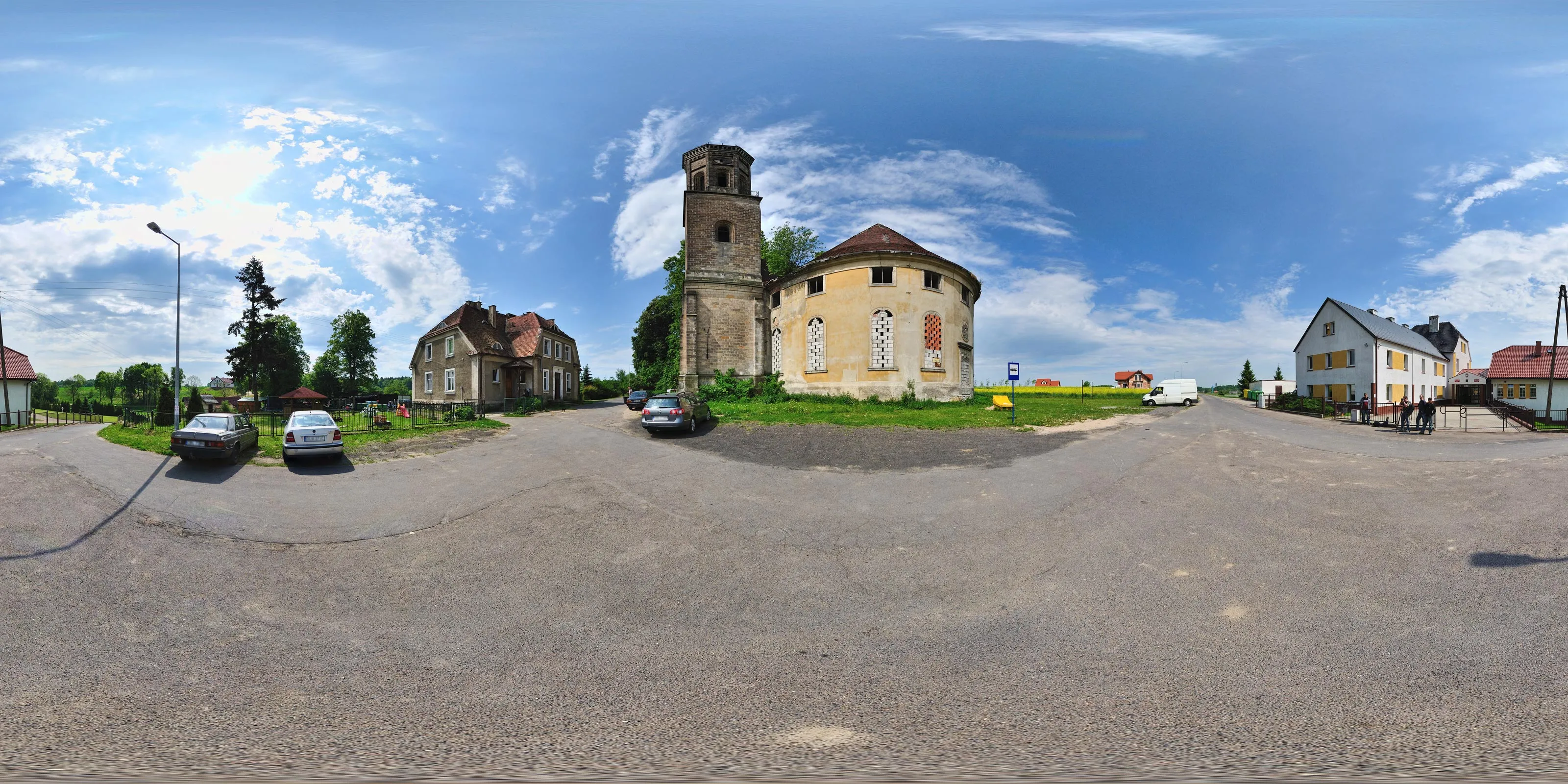 Virtueller Rundgang in der Nähe: Kirche Giersdorf Außenansicht in Polen