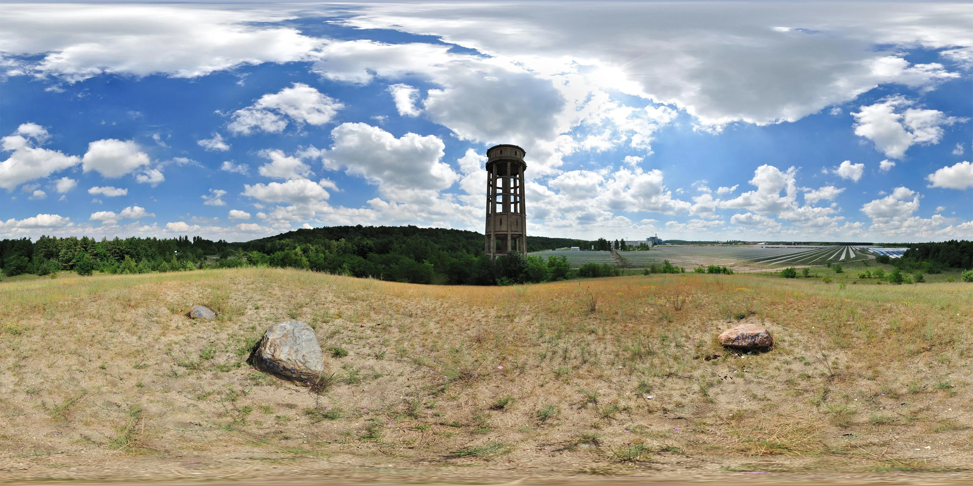 360° Panorama: Wasserturm in Lauta in Oberlausitz