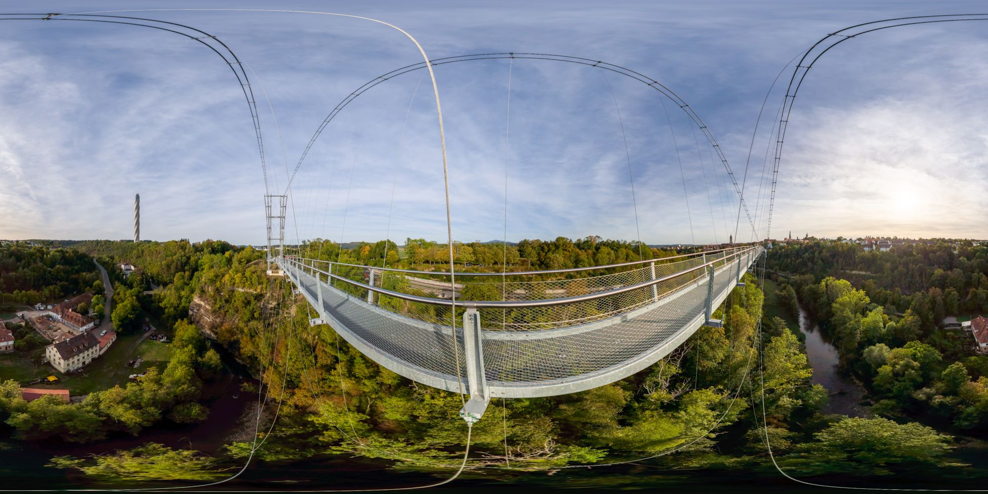 Virtueller Rundgang in der Nähe: Hängebrücke „Neckarline“