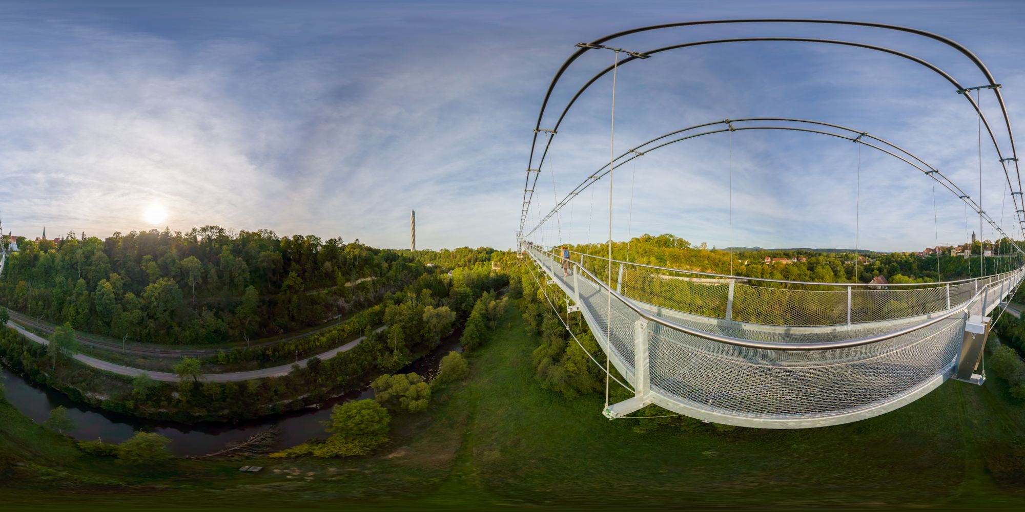 Virtueller Rundgang in der Nähe: Hängebrücke „Neckarline“