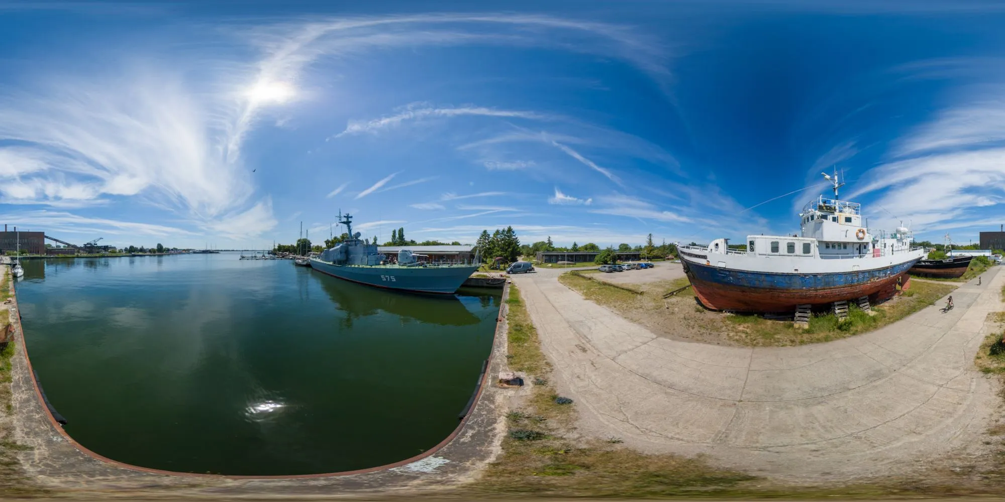 360° Panorama: Peenemünde - Forschungsschiff „Prof. O. Krümmel“ in Insel Usedom