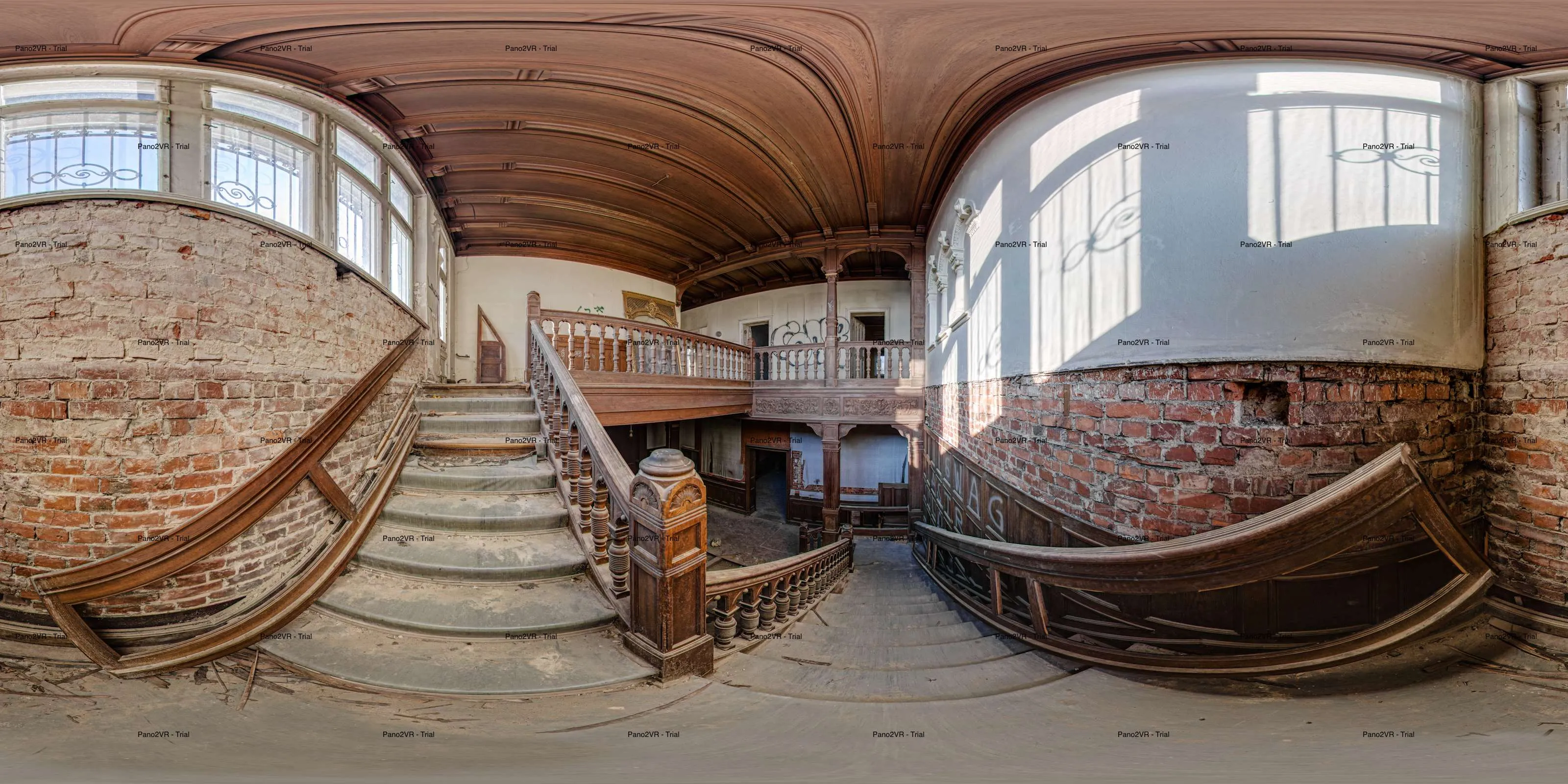 360° Panorama: Villa K. - Haushalle Treppe in Sachsen