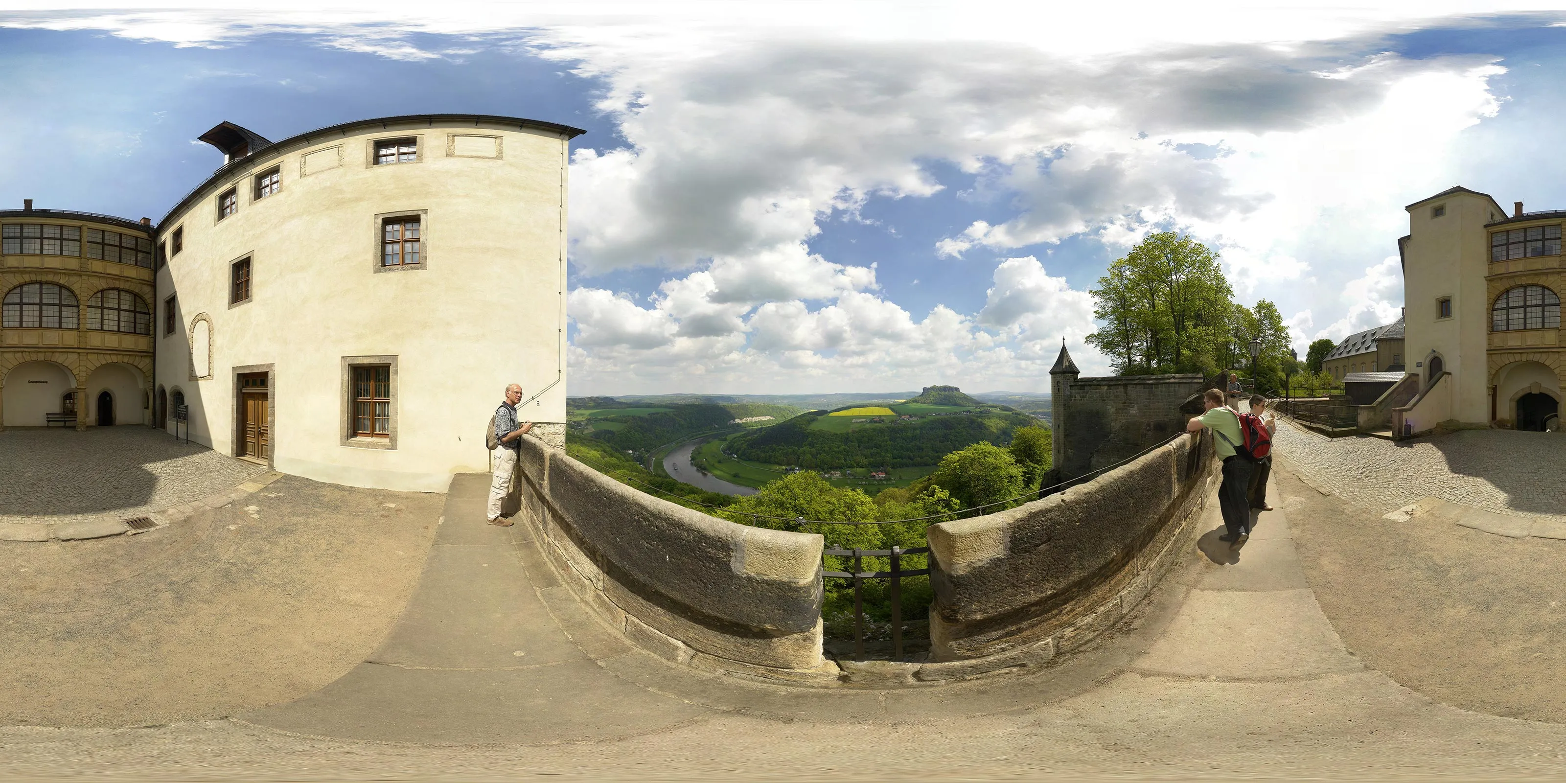 Virtueller Rundgang in der Nähe: Nord-Ost Aussicht in Festung Königstein