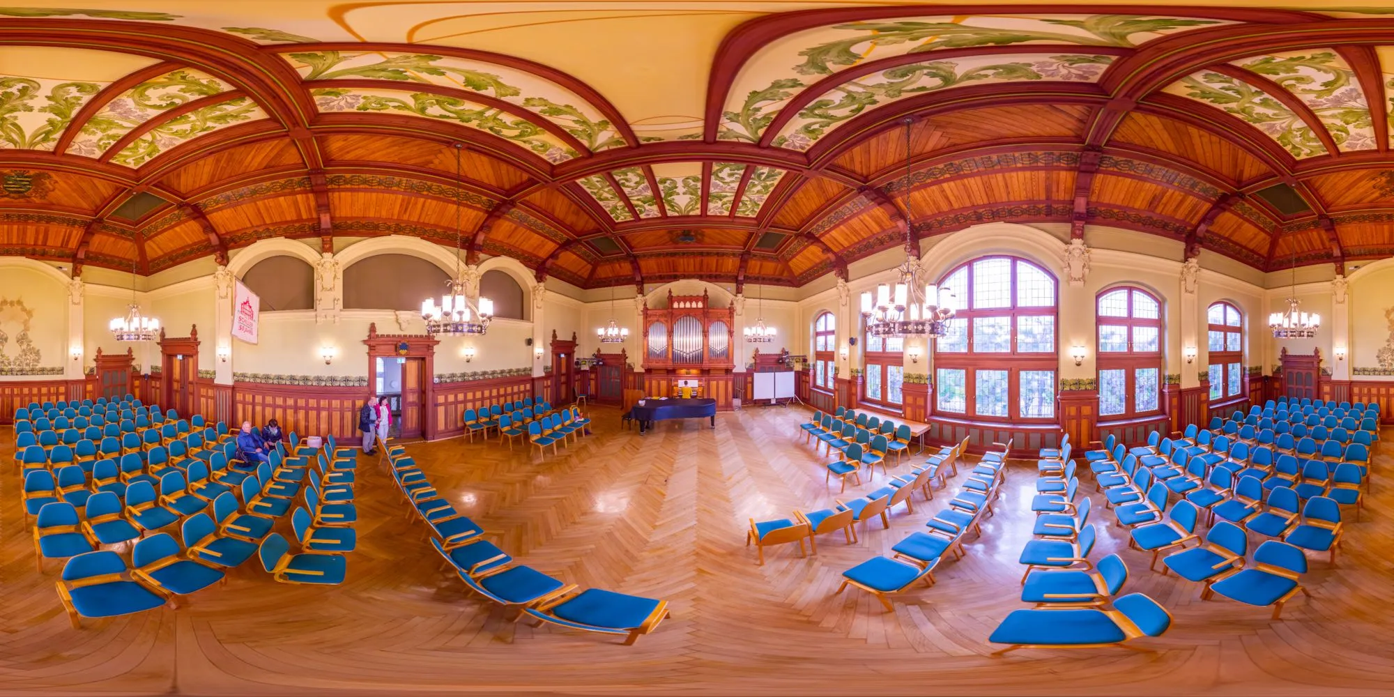 360° Panorama: Schiller Gymnasium Bautzen - Aula in Stadt Bautzen