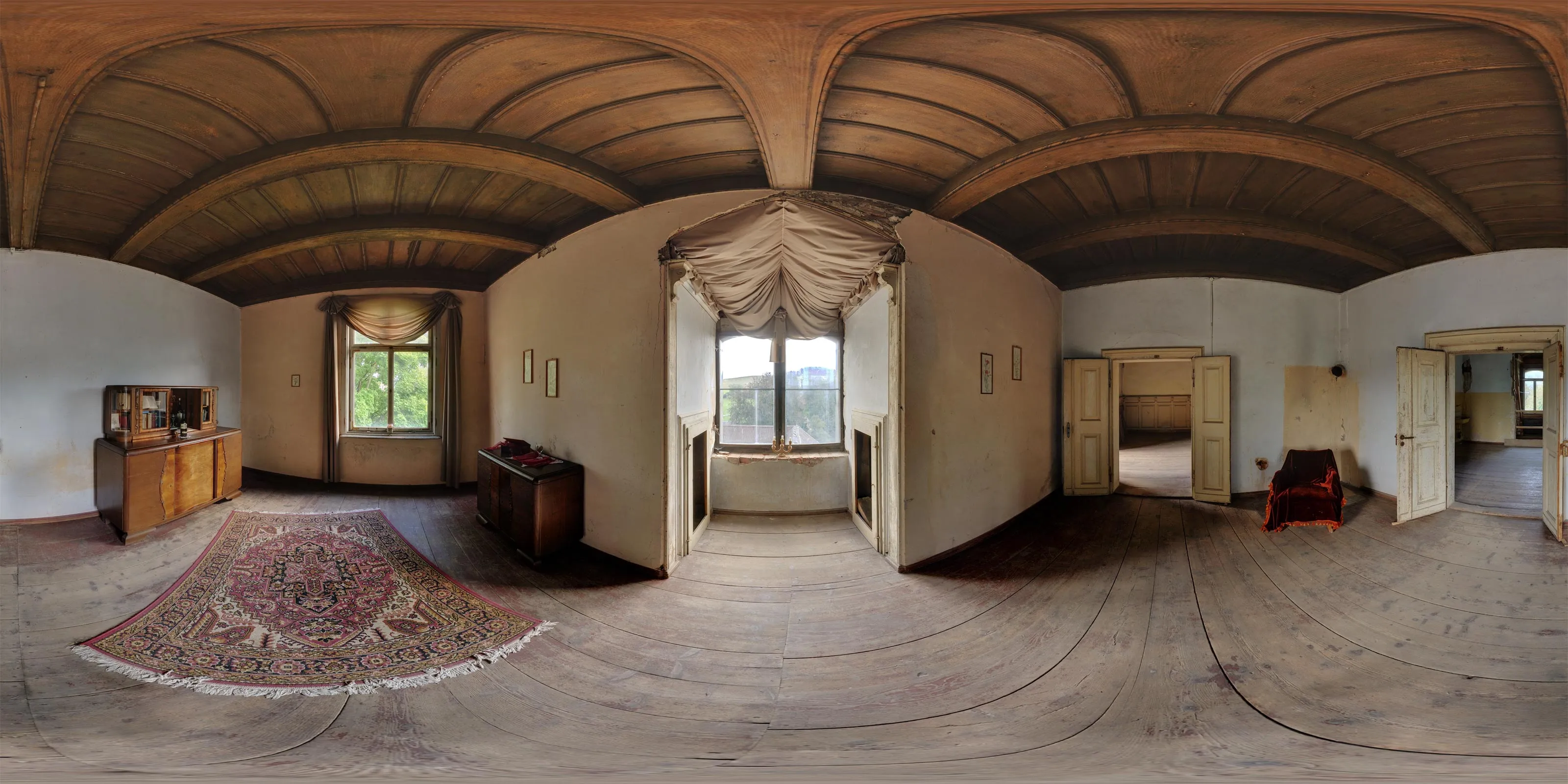 360° Panorama: Kanitz-Kyawsches Schloss - Zimmer 6 in Hainewalde