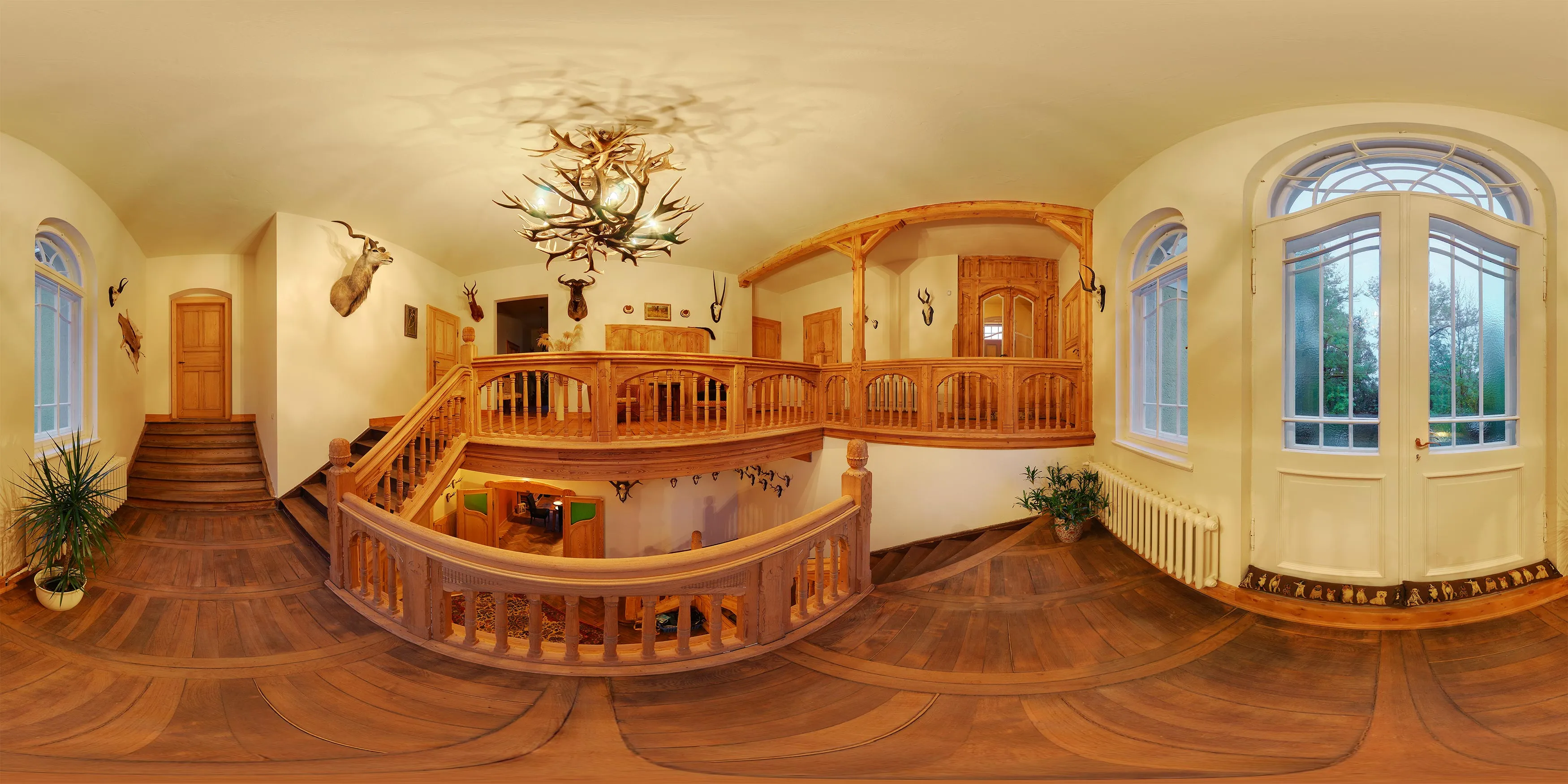 Virtueller Rundgang in der Nähe: Treppenhaus 1 in Schloß Halbendorf