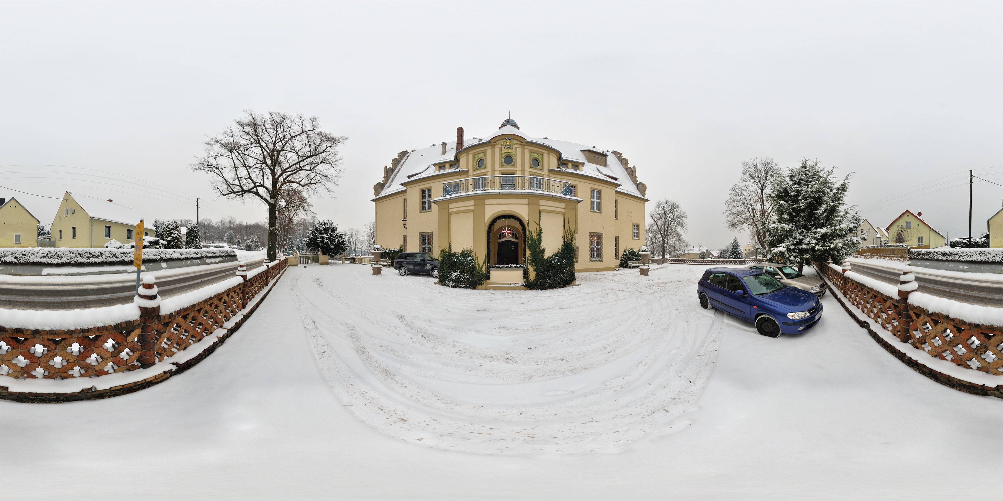 Virtueller Rundgang in der Nähe: Schloß Weißig Nordseite Winter