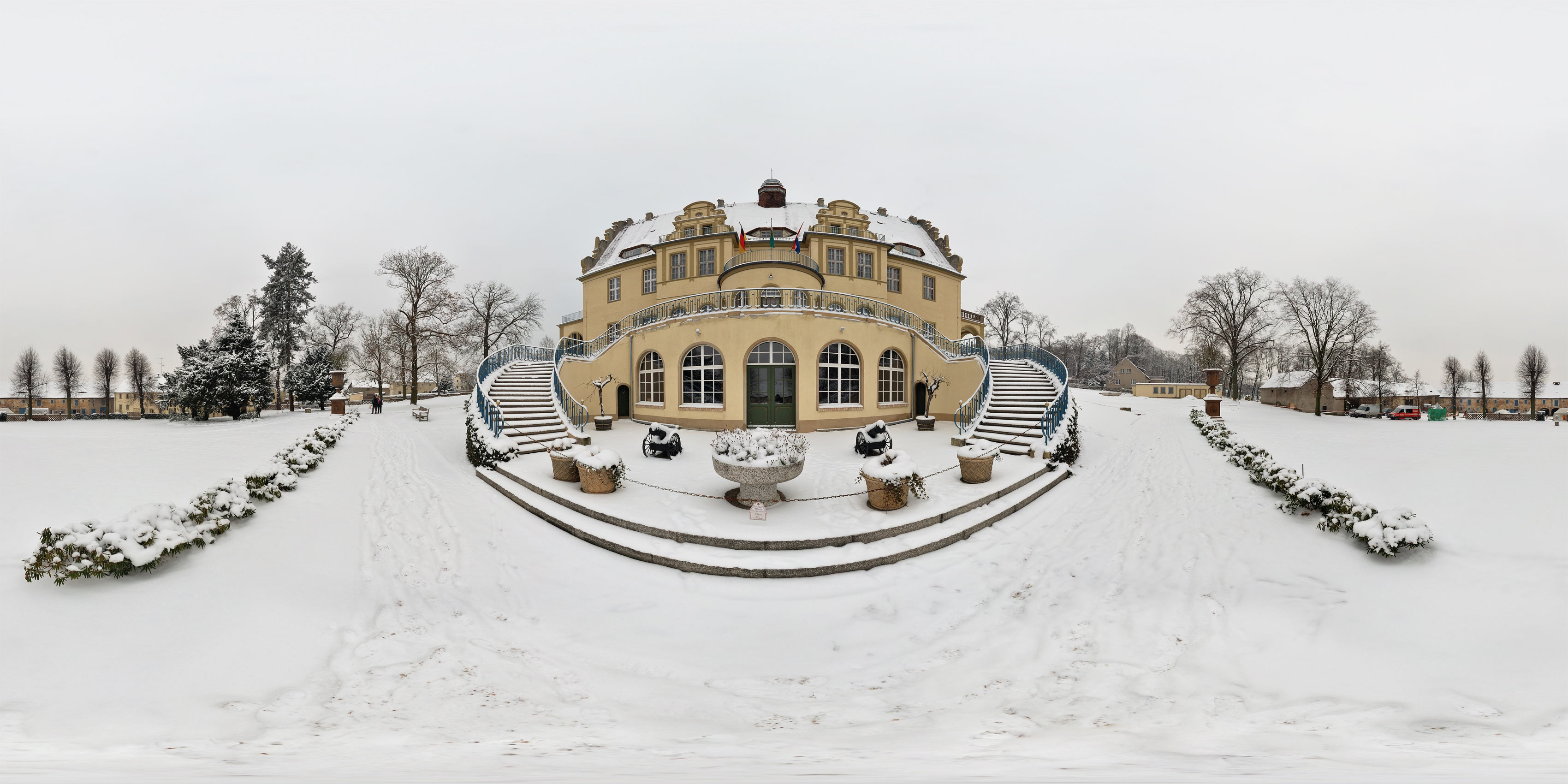 Virtueller Rundgang in der Nähe: Schloß Weißig Südseite Winter