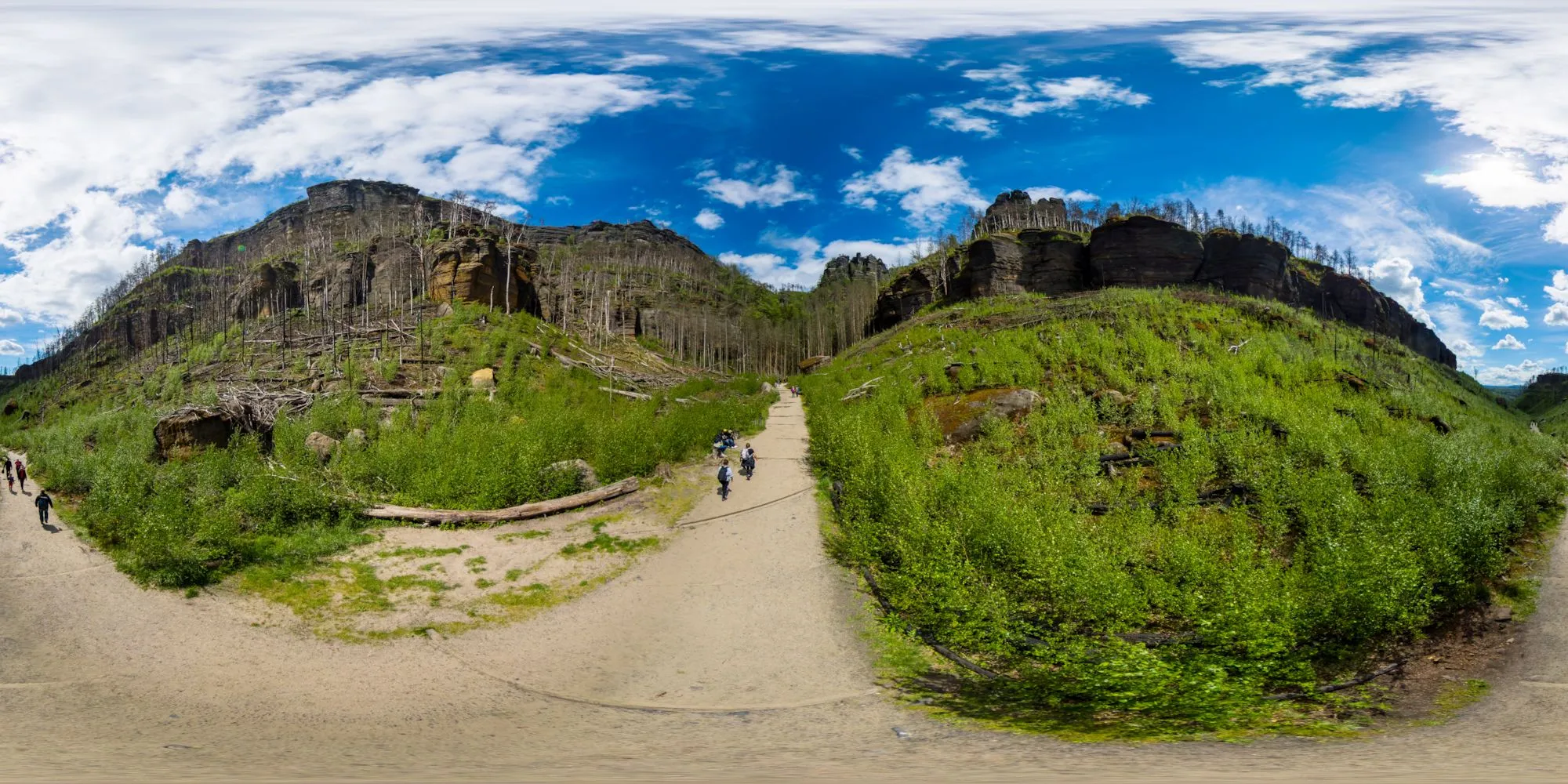 Virtueller Rundgang in der Nähe: Wanderweg E3 zum Großen Prebischtor in Naturschutzgebiet Prebischtor
