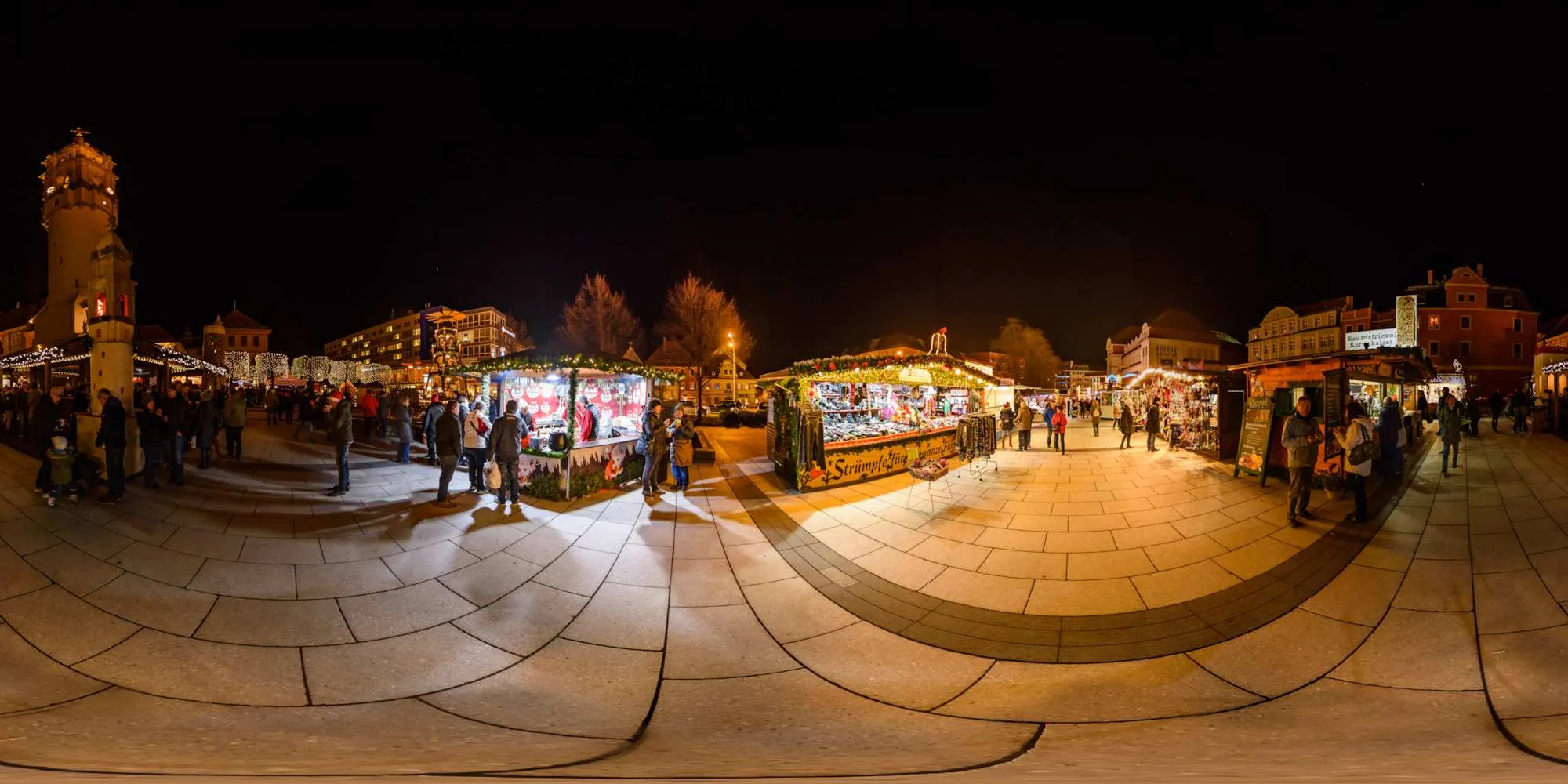 Virtueller Rundgang in der Nähe: 634. Bautzener Wenzelsmarkt - Kornmarkt in Winter 2017