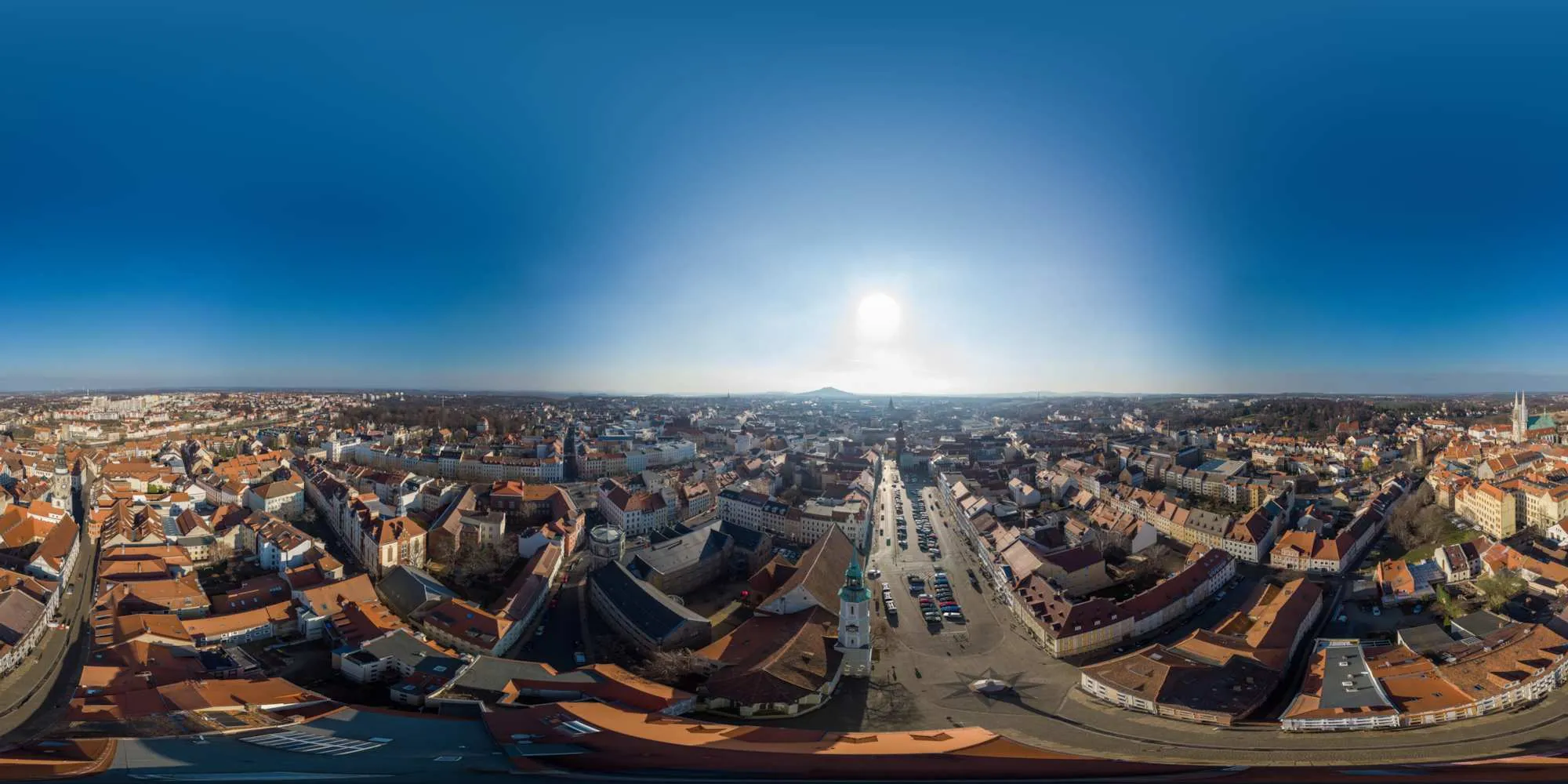 Virtueller Rundgang in der Nähe: Luftpanorama - Obermarkt in Görlitz