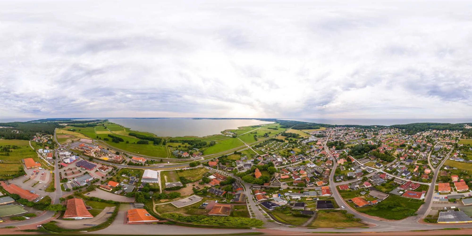 Virtueller Rundgang in der Nähe: Luftpanorama - Koserow Ortskern in Insel Usedom