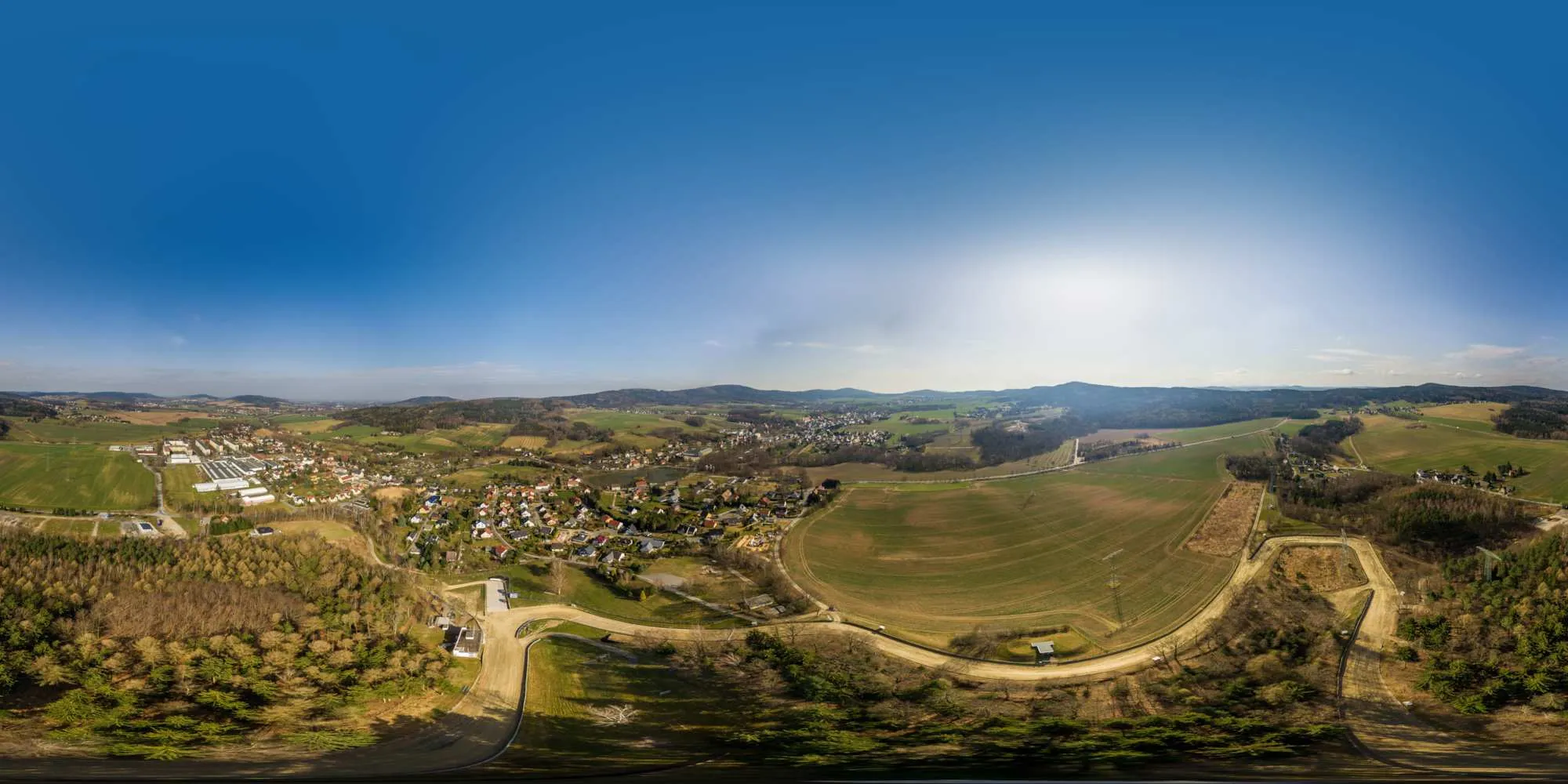 Virtueller Rundgang in der Nähe: Luftpanorama - Matschenberg in Oberlausitz