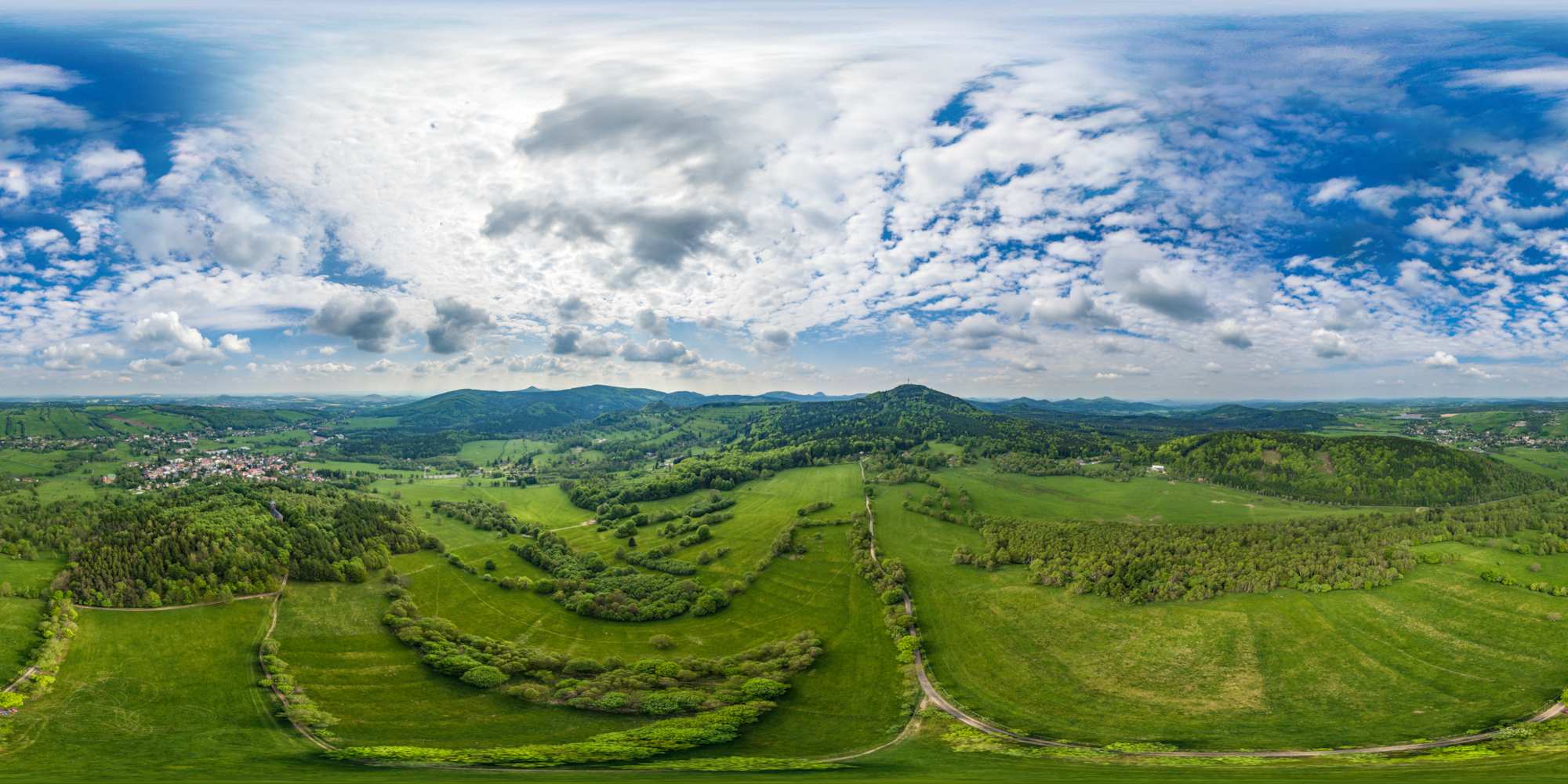 Luftpanorama - Lausitzer Gebirge