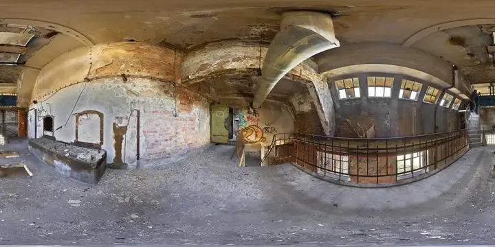360° Panorama: VEB Malzfabrik Niedersedlitz 1 in VEB Malzfabrik Dresden/ Niedersedlitz