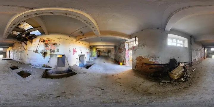 360° Panorama: VEB Malzfabrik Niedersedlitz 2 in VEB Malzfabrik Dresden/ Niedersedlitz