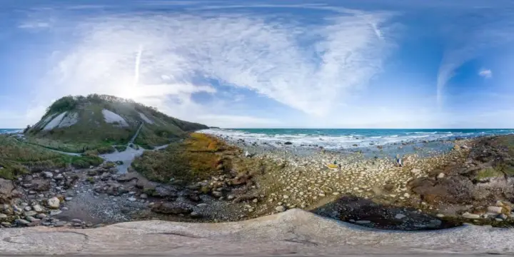 360° Panorama: Siebenschneiderstein in Kap Arkona