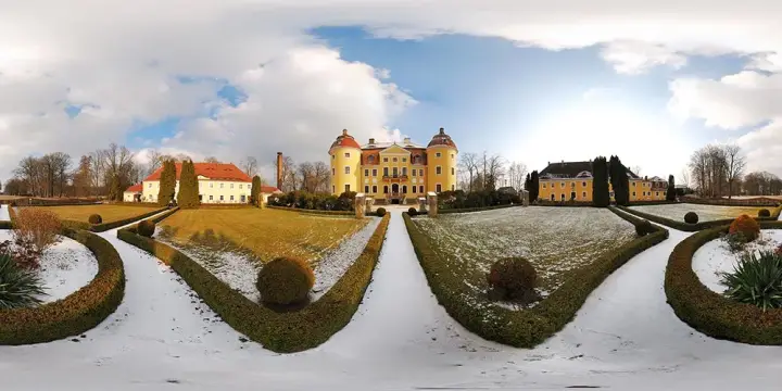 360° Panorama: Barockschloß Milkel