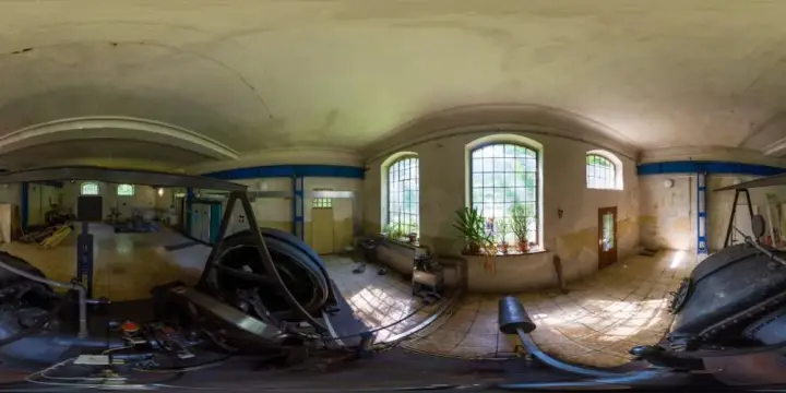 360° Panorama: Vodní Elektrárna/ E-Werk Kratzau - Maschinenraum in Tschechien