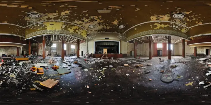 360° Panorama: Kretscham - Großer Saal in Ebersbach