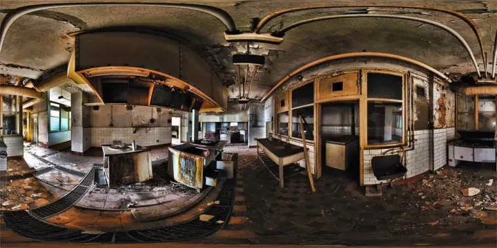 360° Panorama: Kretscham - Küche in Ebersbach