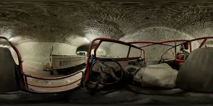 360° Panorama: Grubenwehr in Erlebnisbergwerk Sondershausen