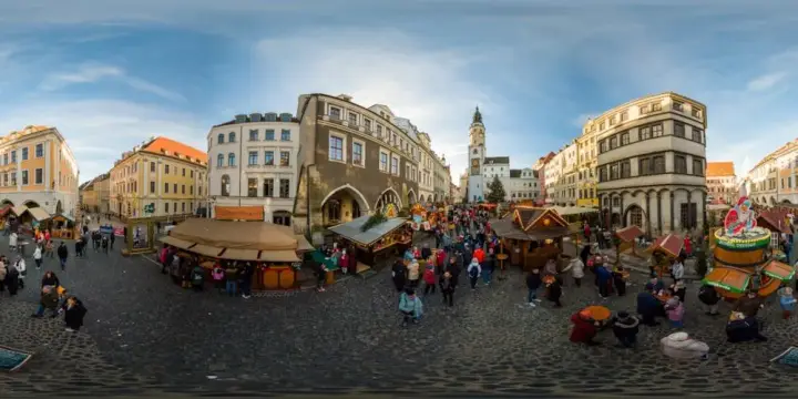 360° Panorama: Untermarkt (2025) in Schlesischer Christkindelmarkt 2025