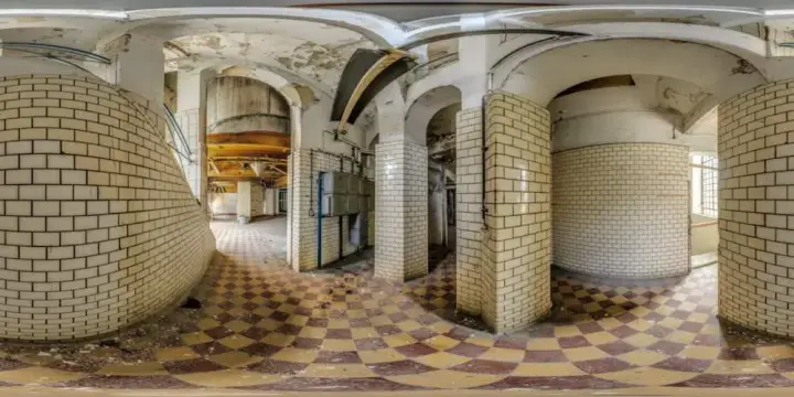 360° Panorama: VEB Bramsch Betriebsteil Backhefe - Treppenhaus 2 in Görlitz