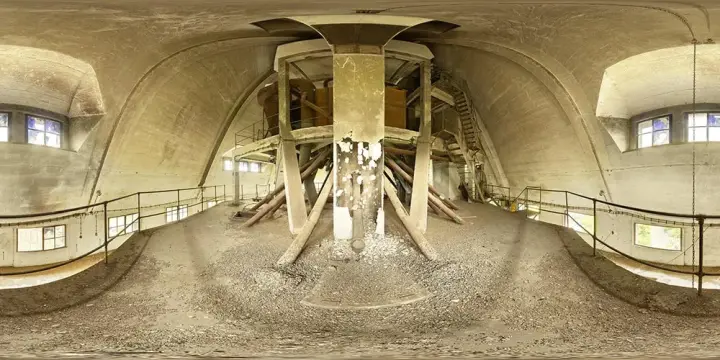 360° Panorama: Siloturm 2 in VEB Getreidewirtschaft Dresden