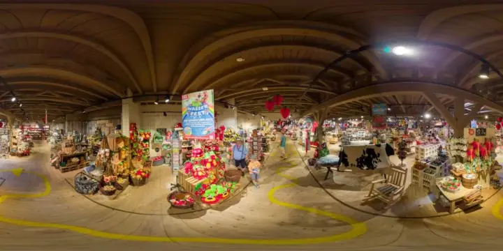 360° Panorama: Karls Erlebnis-Dorf - Koserow - Marktscheune 1 in Insel Usedom