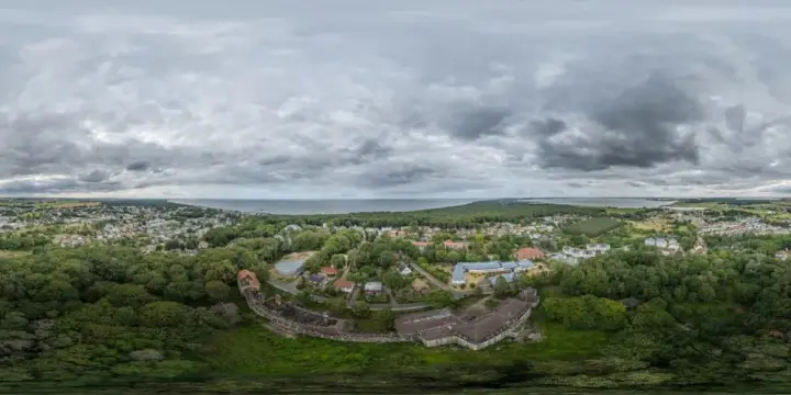 360° Panorama: Kindersanatorium Erich Steinfurth in Zinnowitz 2 in Insel Usedom