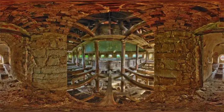 360° Panorama: Kirche Giersdorf - 2. Empore in Polen