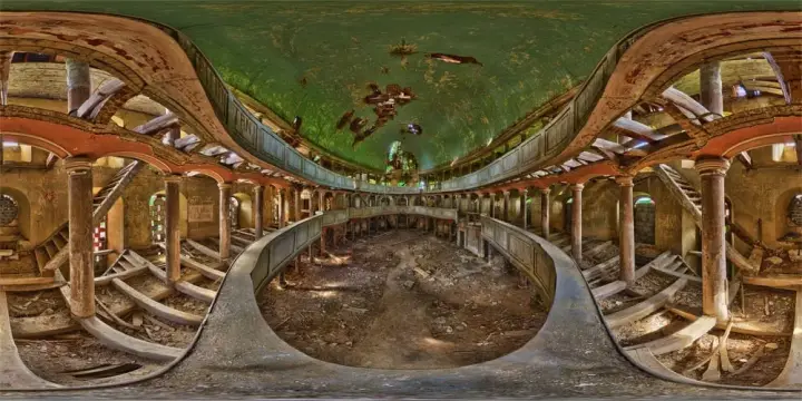 360° Panorama: Kirche Giersdorf - 2. Empore 2 in Polen
