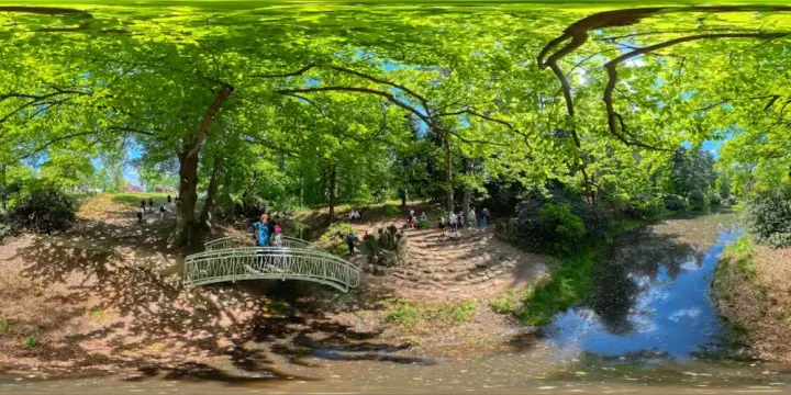 360° Panorama: Inselteich 1 in Azaleen- und Rhododendronpark