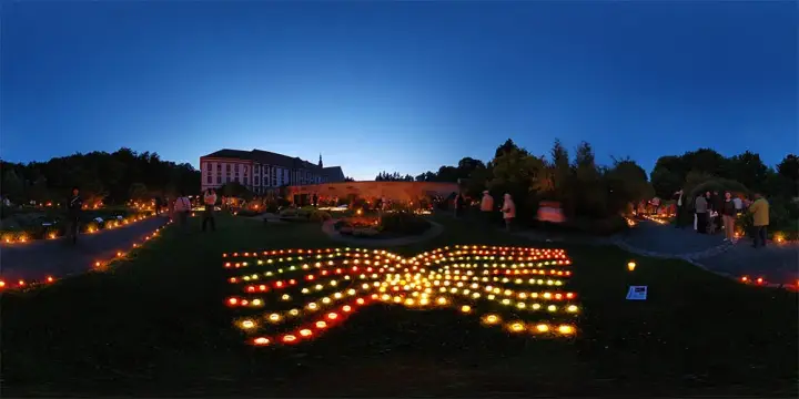 360° Panorama: Nacht der tausend Lichter 2 in Zisterzienser Kloster St. Marienstern