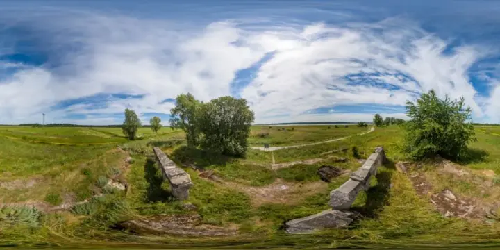 360° Panorama: Peenemünde - Raketenlagerbunker 4 - Ansicht 1 in Insel Usedom
