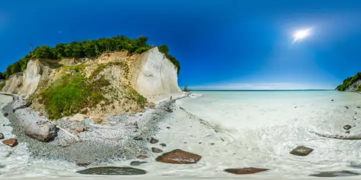 360° Panorama: Sassnitz - Kreideküste 3 in Insel Rügen